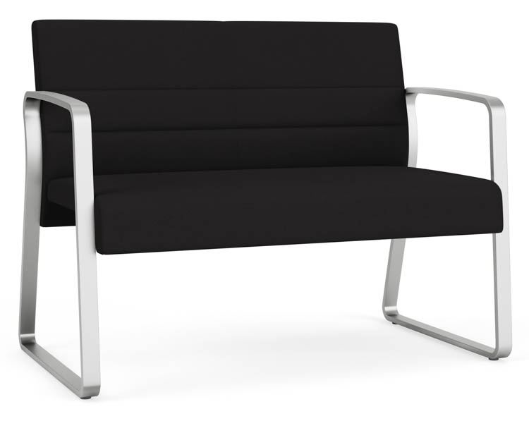 Loveseat, Sled Base by Lesro