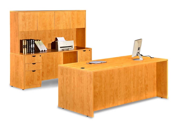 72" Desk with Credenza and Hutch by Marquis