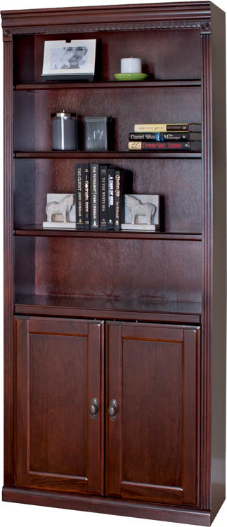 72in H x 30in W 4 Shelf Bookcase w/ Doors by Martin Furniture