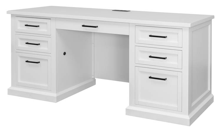 Modern Wood Writing Desk - Fully Assembled by Martin Furniture