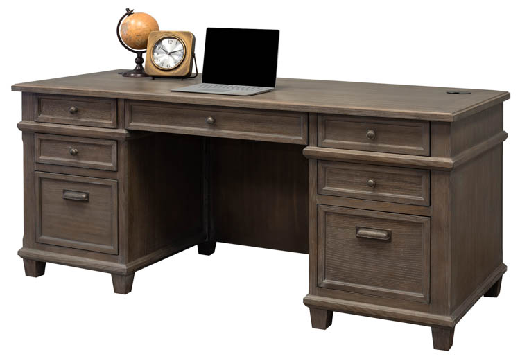 68in Double Pedestal Desk by Martin Furniture