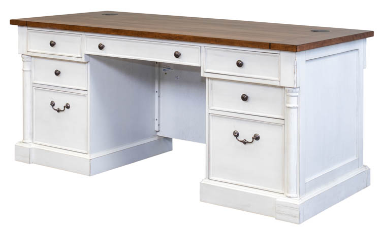 66in Double Pedestal Executive Desk by Martin Furniture