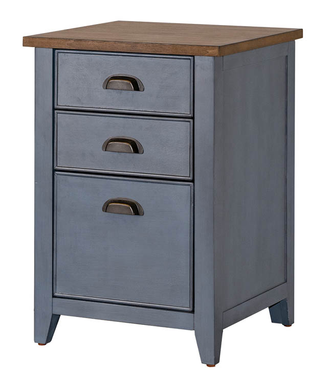 Three Drawer Wood File Cabinet - Assembled by Martin Furniture