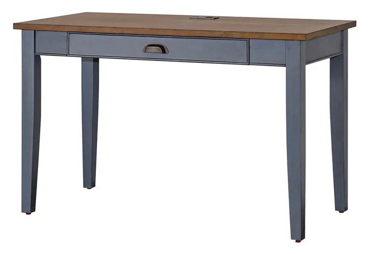 Writing Desk 48in W by Martin Furniture Fairmont Collection in Dusty Blue