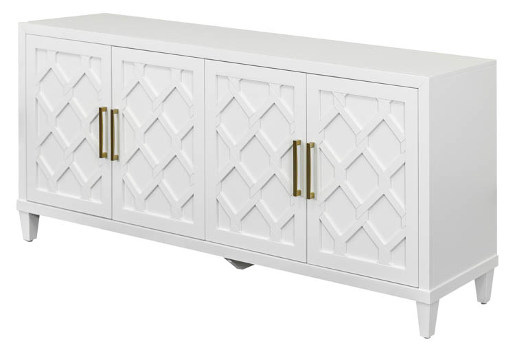 Modern Wood 80in Console with Doors - Fully Assembled by Martin Furniture