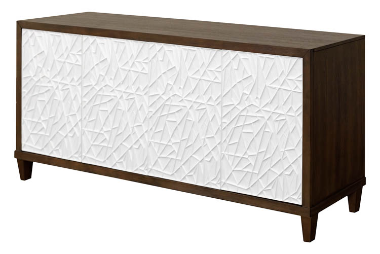 Modern Wood 80in Console with Doors - Fully Assembled by Martin Furniture