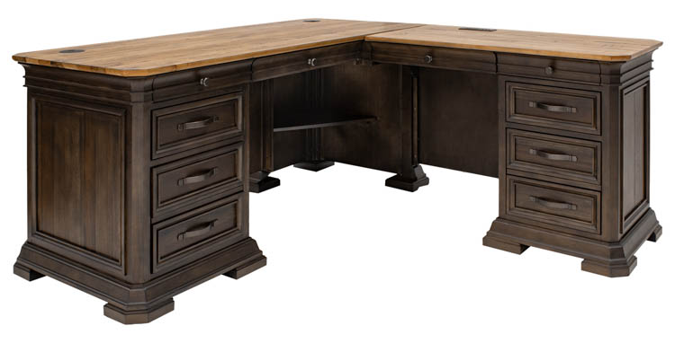 68in W Executive L-Shaped Desk by Martin Furniture