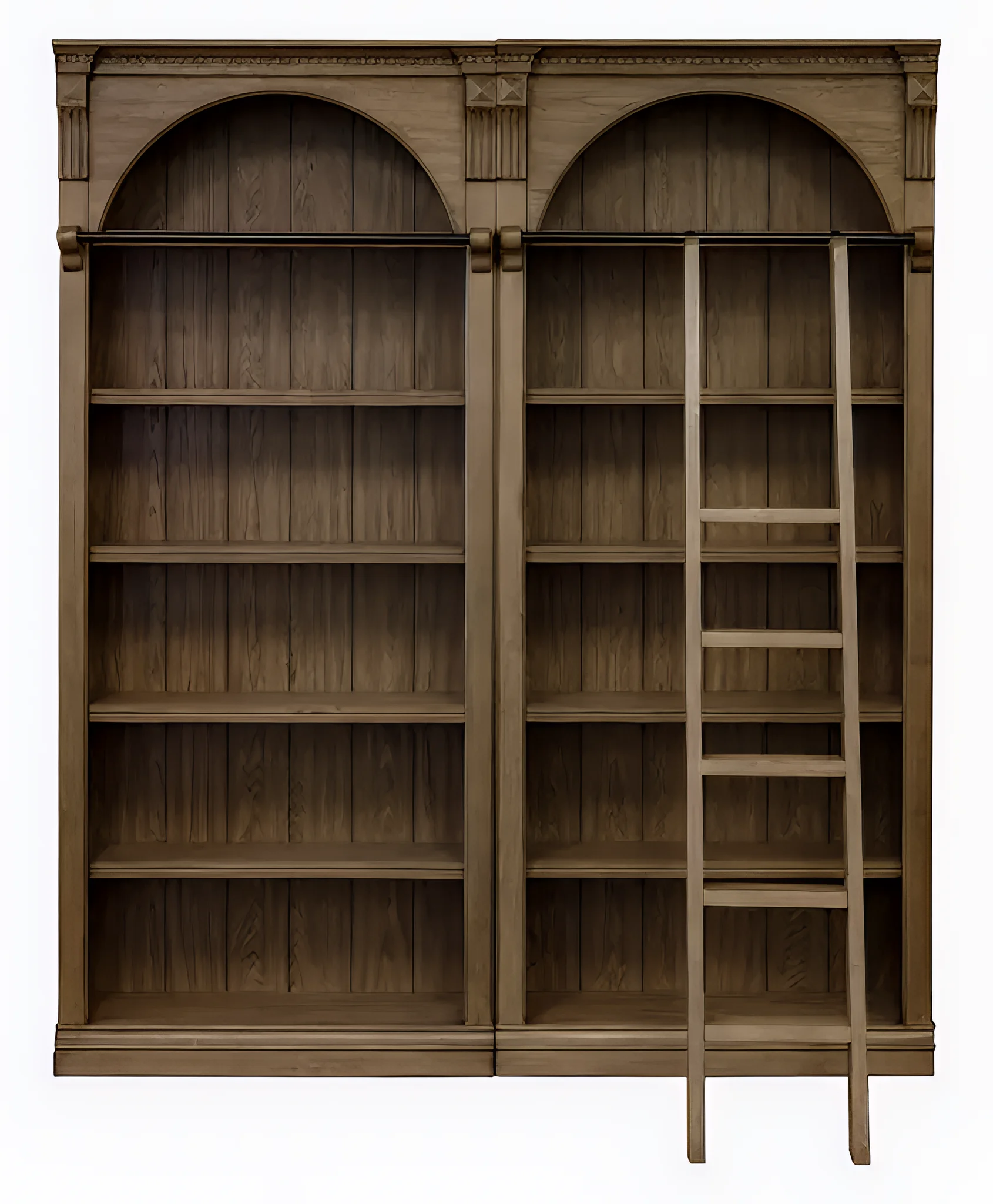 Bookcase 80in W x 15in D x 94in H Set of 2 by Martin Furniture