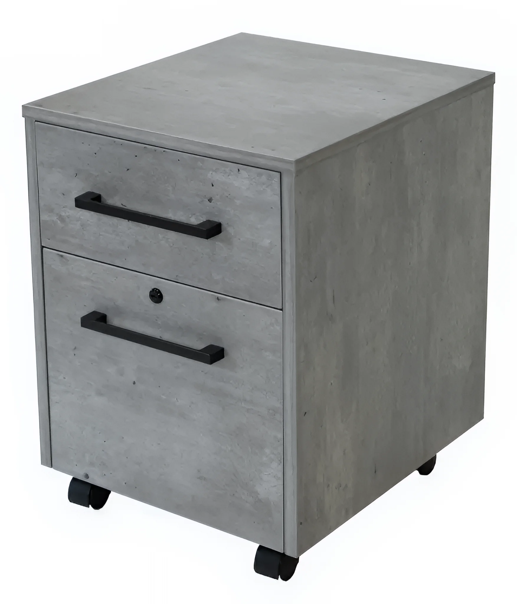 Ball-Bearing Mobile File Cabinet 18in W x 20in D x 24in H with 2 Drawers by Martin Furniture