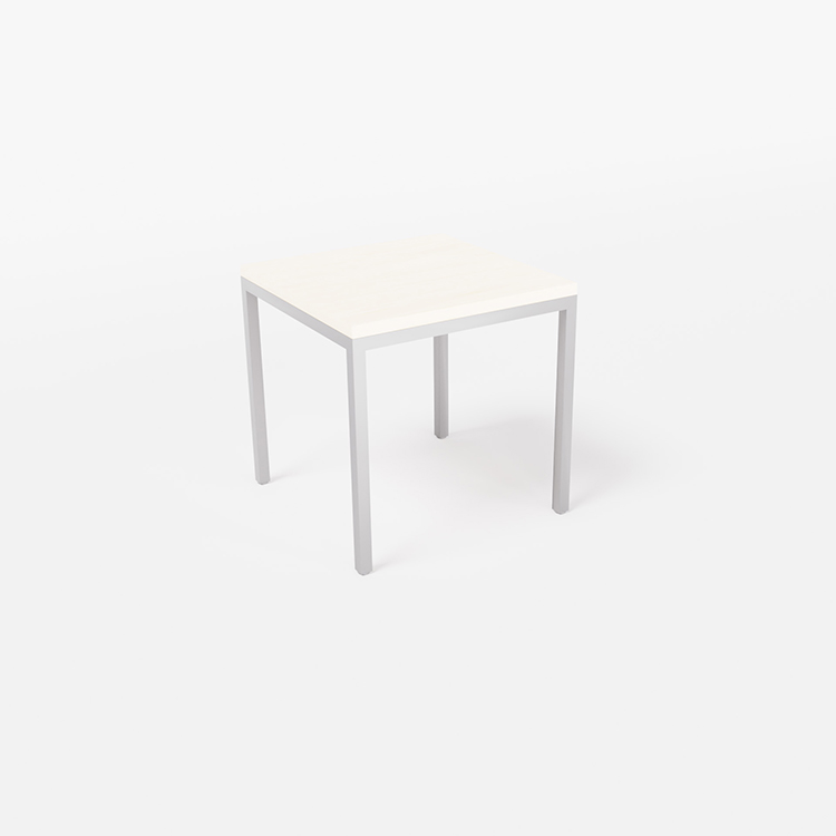 24in W x 24in D x 20in H Metal Leg End Table by WFB Designs