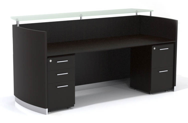Double Pedestal Reception Desk by Mayline Office Furniture