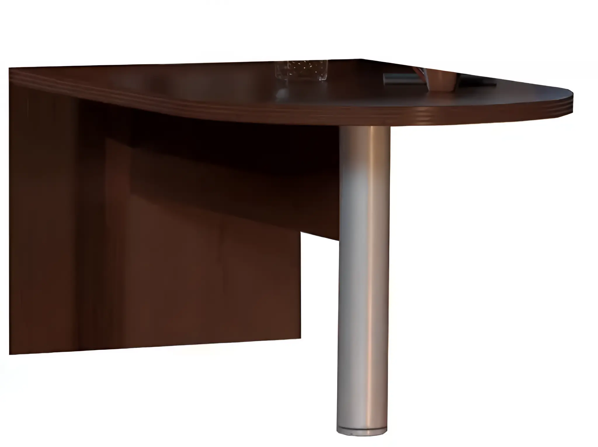 APT7236LDC Aberdeen Series Freestanding Peninsula Desk, Mocha - 29.5 x 72 x 36 in.