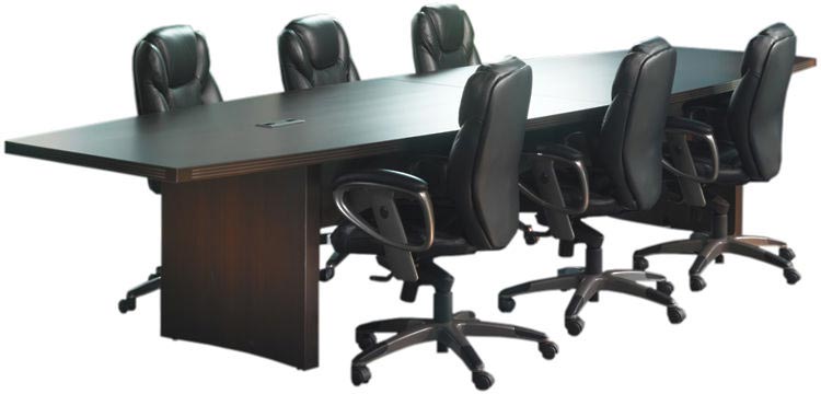 10ft Aberdeen Boat Shaped Conference Table by Mayline Office Furniture