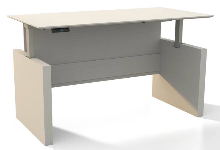 Height-Adjustable 6ft Straight  Front Desk by Mayline Office Furniture