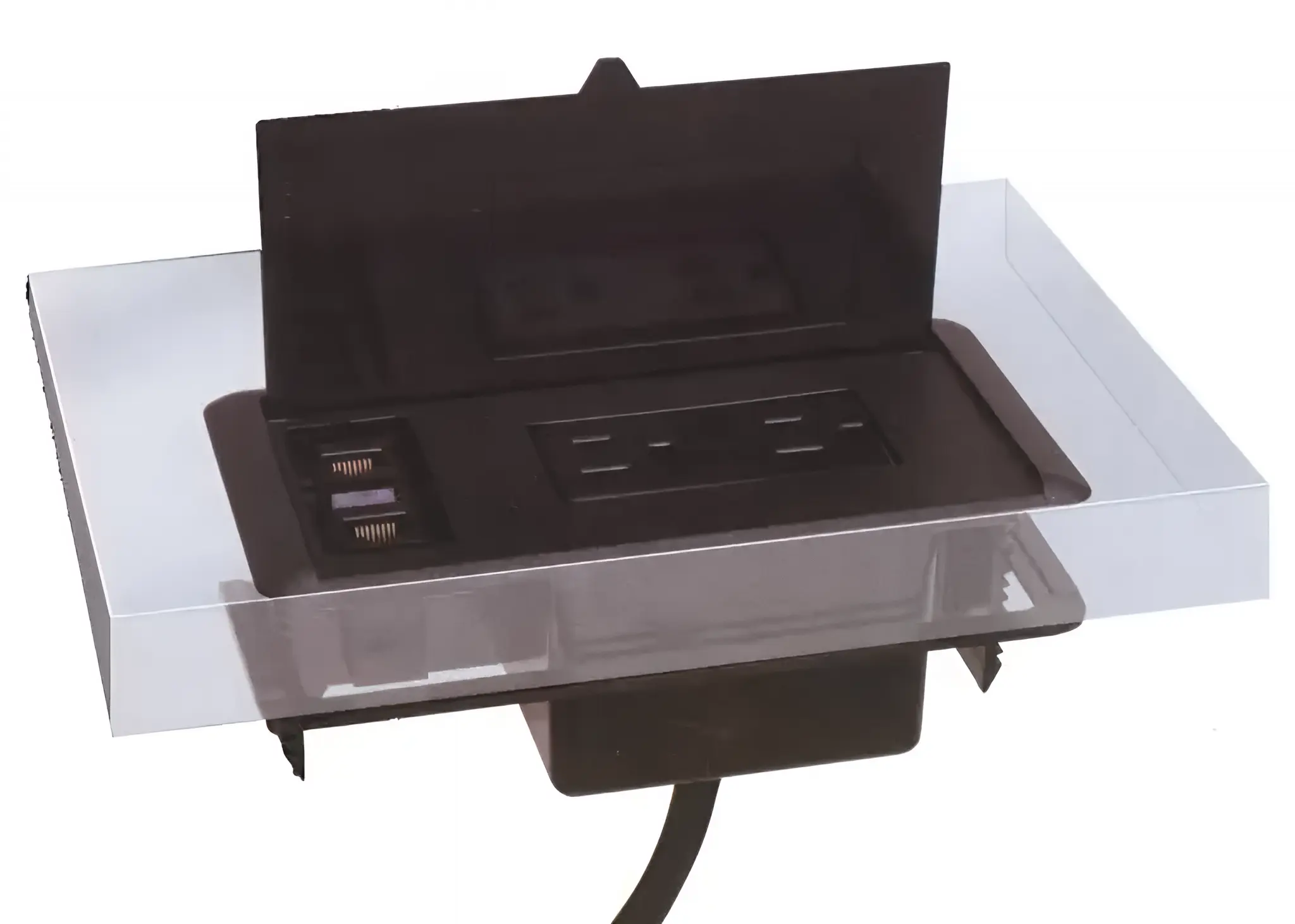 SPM Power Module with 6 ft. Power Cord for Conference Tables - Black