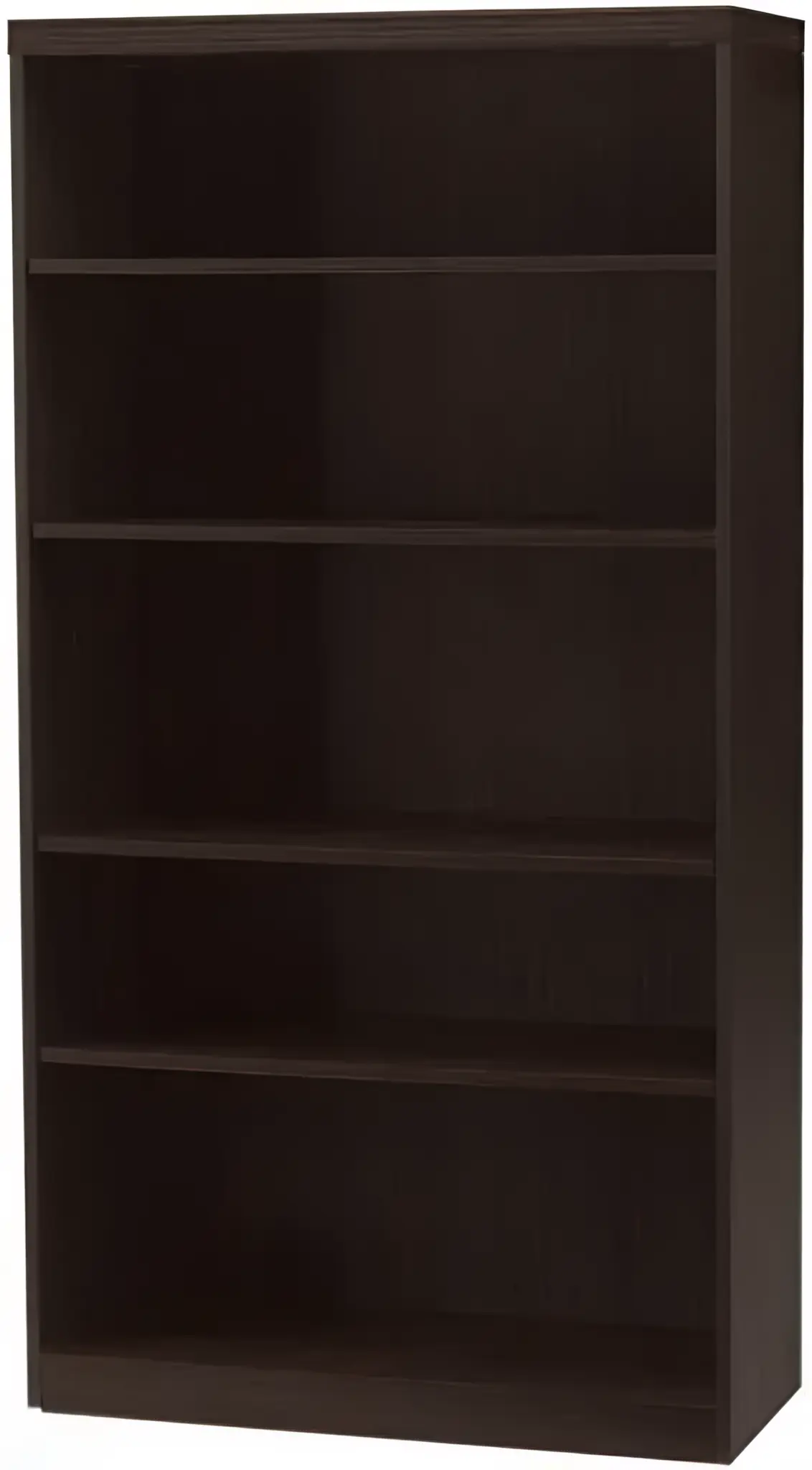 MLNAB5S36LDC 5- Shelf Bookcase- 36 in. x 15 in. x 68.75 in.- Mocha