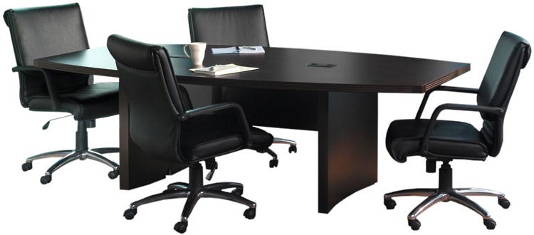 6ft Aberdeen Boat Shaped Conference Table by Mayline Office Furniture