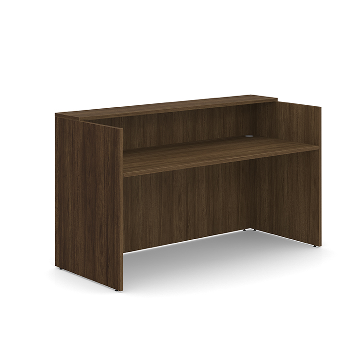 Reception Desk Shell w/ Rectangular Laminate Transaction Counter by WFB Designs