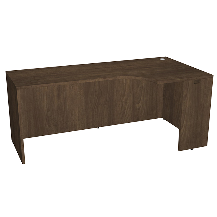 72in W x 24in D Ã‚Â Desk Shell with Extended Corner by WFB Designs