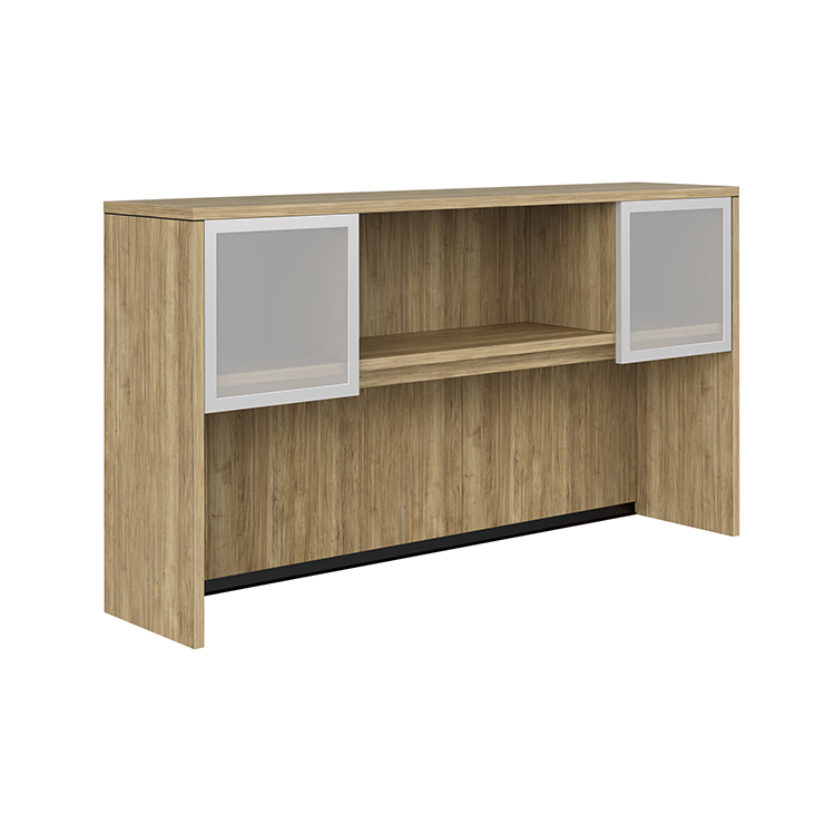 66in W Hutch with 2 Glass Doors by WFB Designs