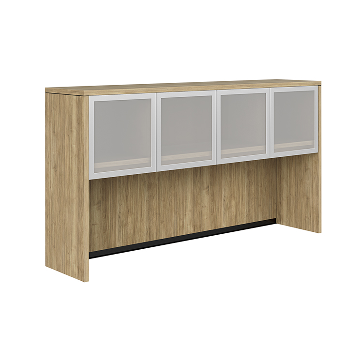 60in W Hutch with 4 Glass Doors by WFB Designs