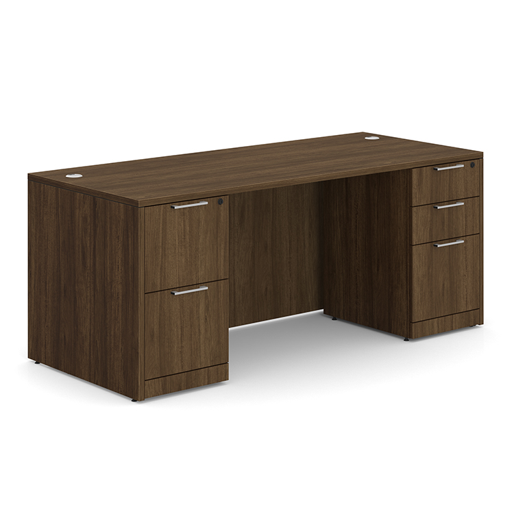 60in W Ã‚Â x 30in D Double Pedestal Desk by WFB Designs