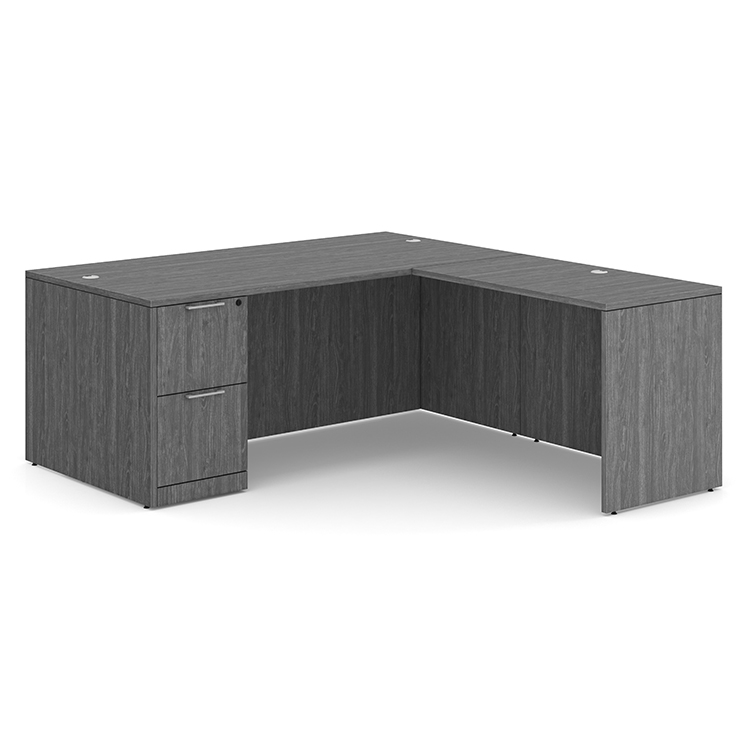 72in W x 84in D Single Pedestal L-Desk - FF by WFB Designs