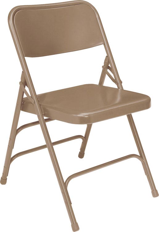 Premium All-Steel Triple Brace Double Hinge Folding Chair by National Public Seating
