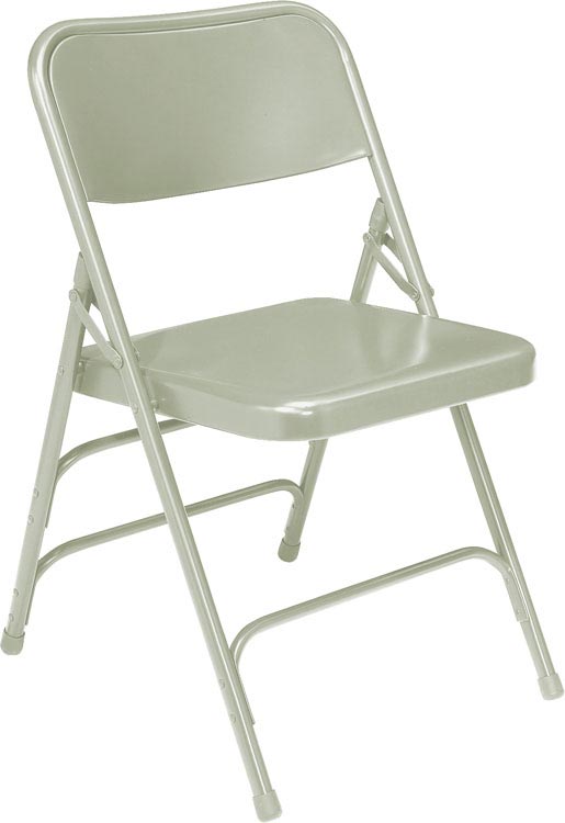 Premium All-Steel Triple Brace Double Hinge Folding Chair by National Public Seating