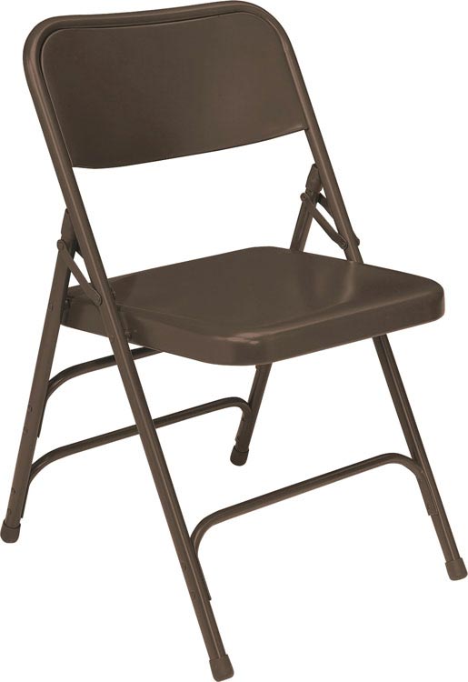 Premium All-Steel Triple Brace Double Hinge Folding Chair by National Public Seating
