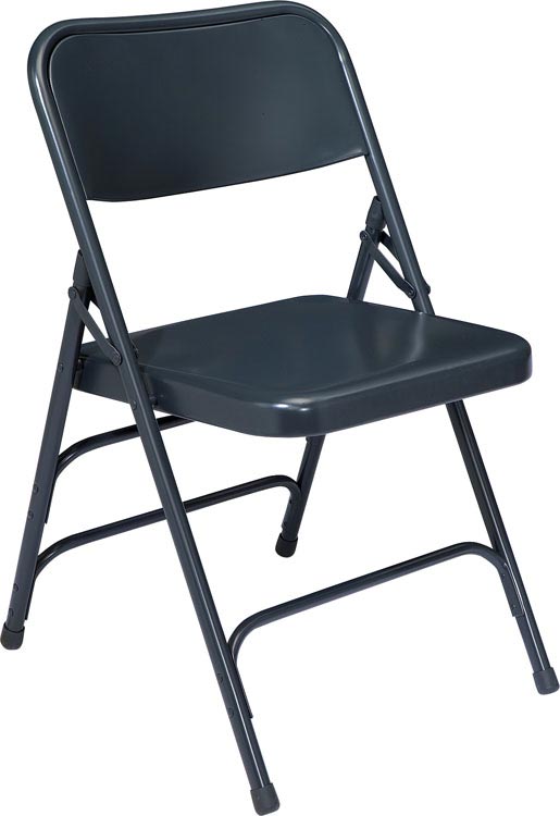 Premium All-Steel Triple Brace Double Hinge Folding Chair by National Public Seating