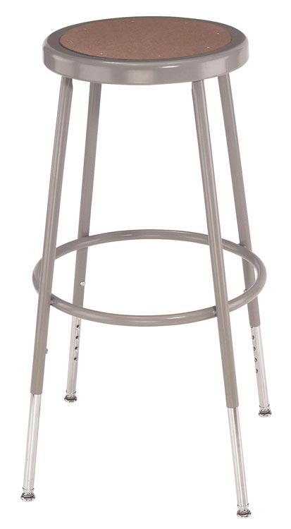 19in-27in Adjustable Height Stool by National Public Seating