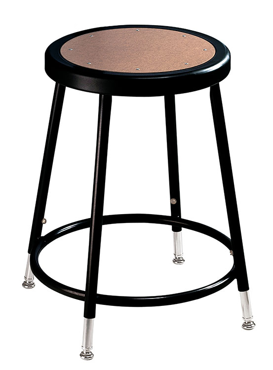 19in-27in Adjustable Height Stool by National Public Seating