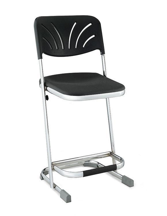 22" Stool with Blow Molded Seat and Back by National Public Seating