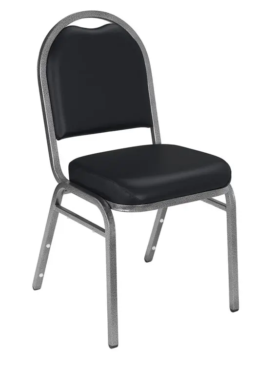 Dome Back Vinyl Stack Chair by National Public Seating