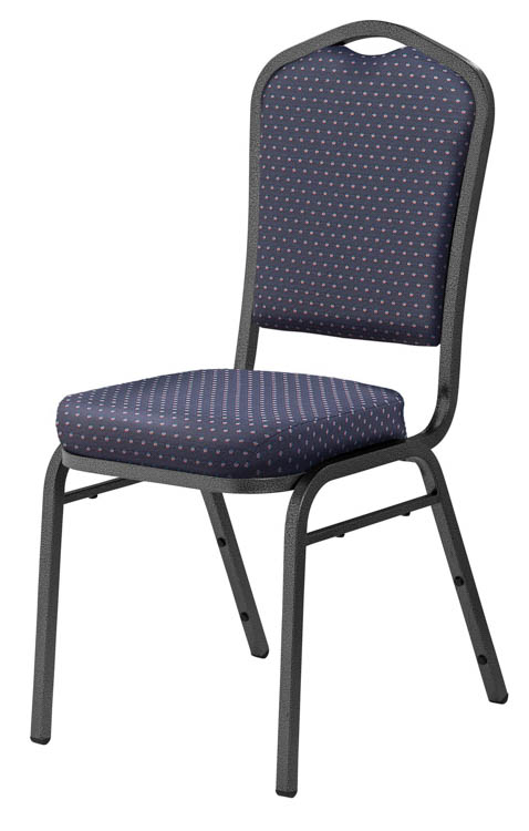 Fabric Padded Stack Chair by National Public Seating