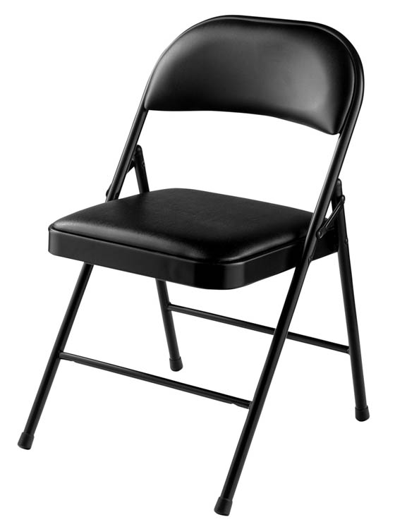 Vinyl Upholstered Commercialine Folding Chair by National Public Seating