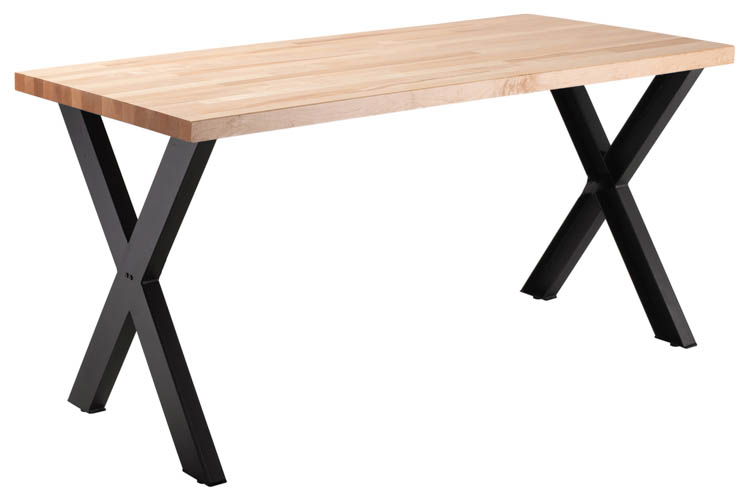 6ft Table with Butcher Block Top, 30in Height by National Public Seating