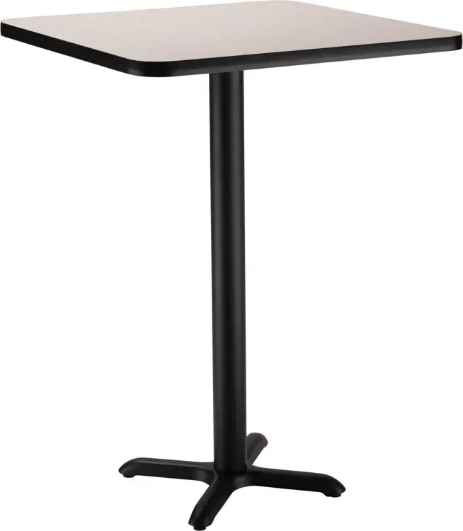 Cafeteria Table 30in W x 30in D x 42in H Square with X-Base by National Public Seating
