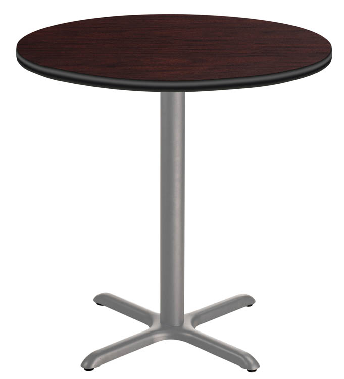 36in Round CafÃƒÂ© Table with X Base, 36in Height by National Public Seating