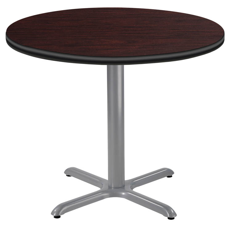 36in Round CafÃƒÂ© Table with X Base, 30in Height by National Public Seating