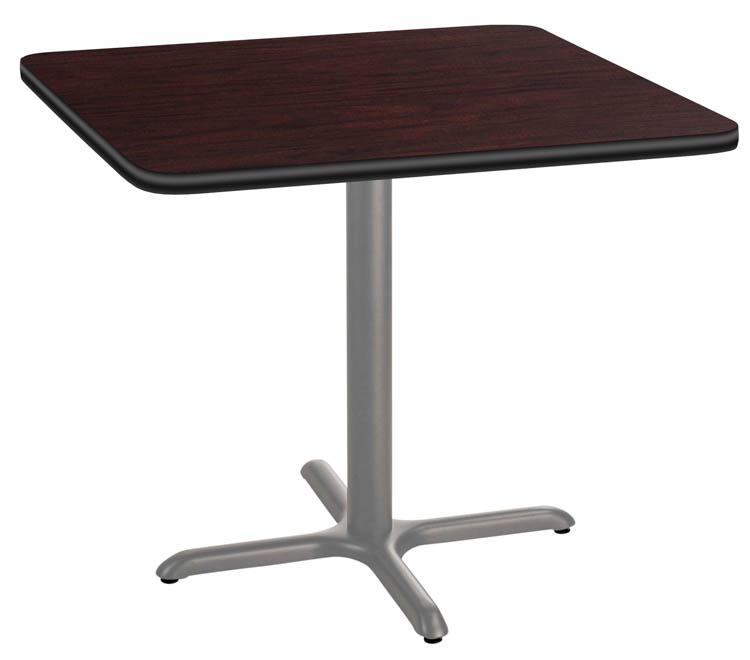 36in Square CafÃƒÂ© Table, X Base, 30in Height by National Public Seating