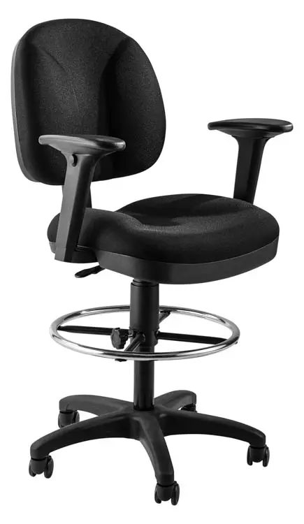 Task Stool with Arms by National Public Seating