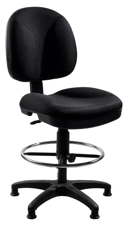Armless Task Stool with Padded Seat by National Public Seating