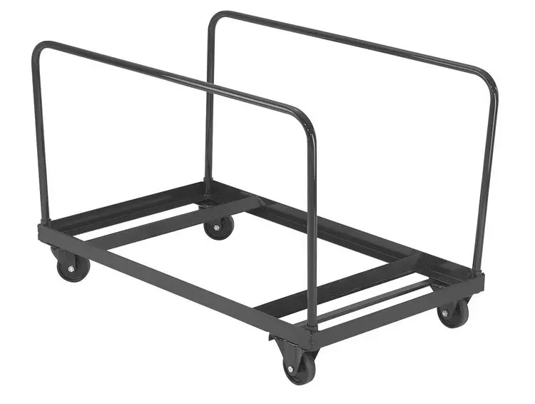 National Public Seating Vertical Storage Folding Table Dolly, 1100 lb. Capacity, Brown (DY-60R) | Quill