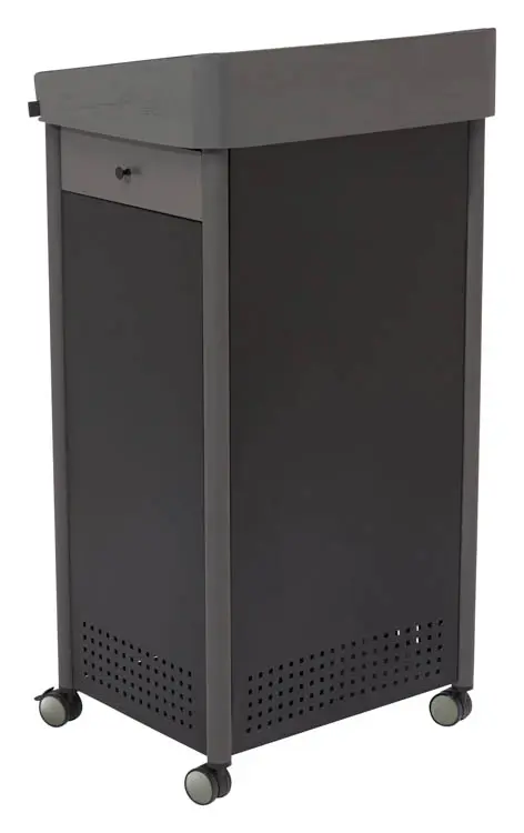 Lectern 24in W x 19in D x 46in H by National Public Seating