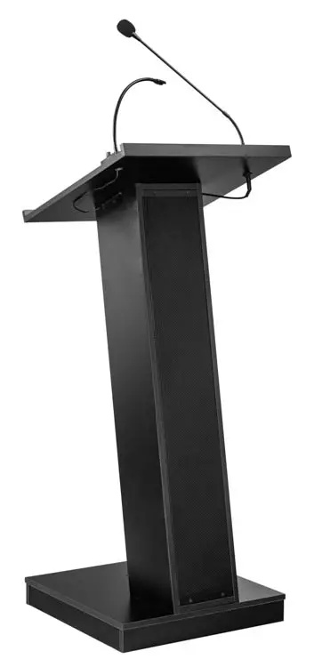 Lectern 20in W x 20in D x 49in H by National Public Seating