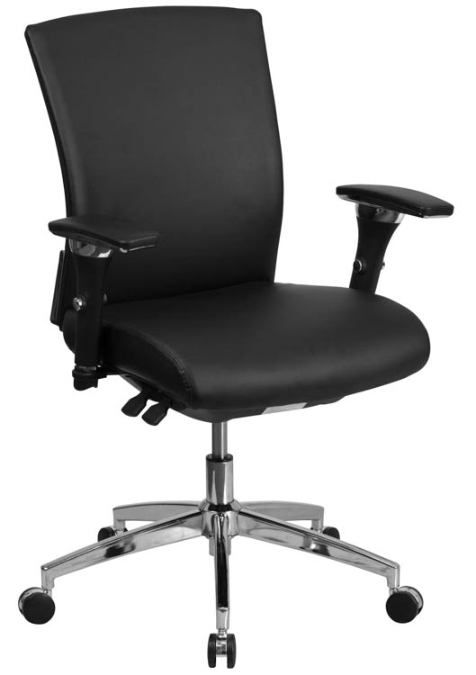 Big & Tall Mid-Back, Executive Leather Chair by Innovations Office Furniture