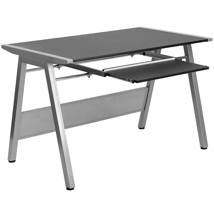 Computer Desk with Keyboard Tray by Innovations Office Furniture