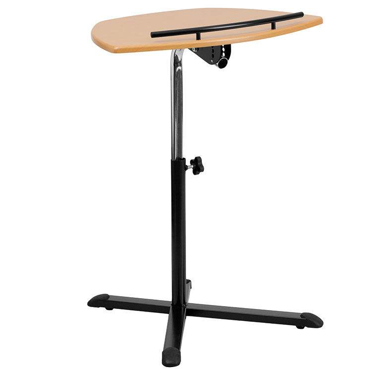 Height Adjustable Natural Laptop Computer Desk by Innovations Office Furniture